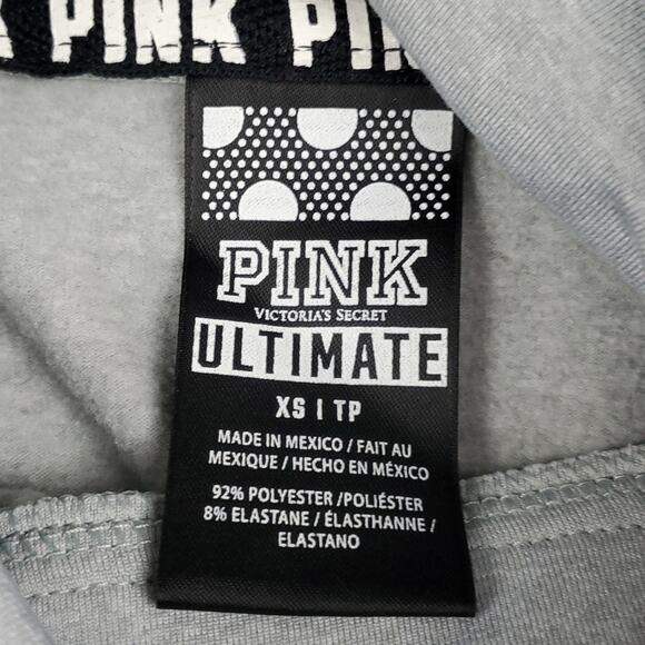 PINK Victoria's Secret Ultimate Drawstring Cowl Neck Pullover Sweatshirt Hoodie - Picture 4 of 6